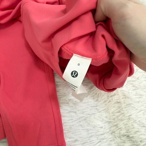 Women Lululemon Align High-Rise Pant 28" Pink Lychee Size 0 - Picture 10 of 10